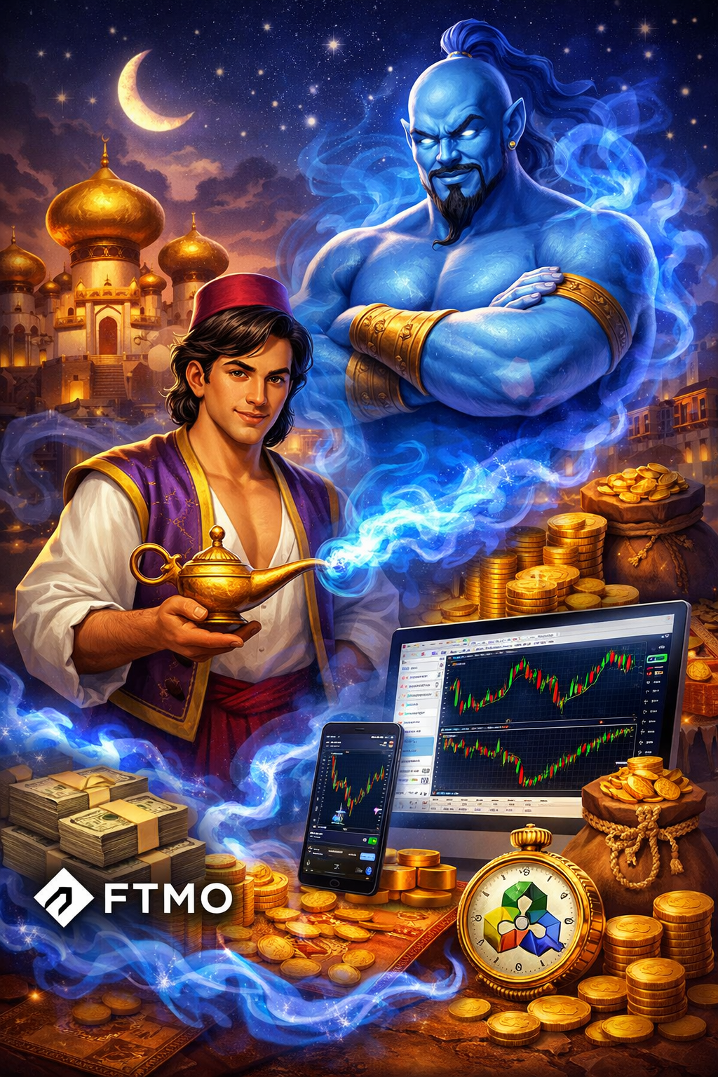 Aladdin EA MT4 | FTMO Prop Firm Passer | Forex Expert Advisor | Funded Account Trading Bot