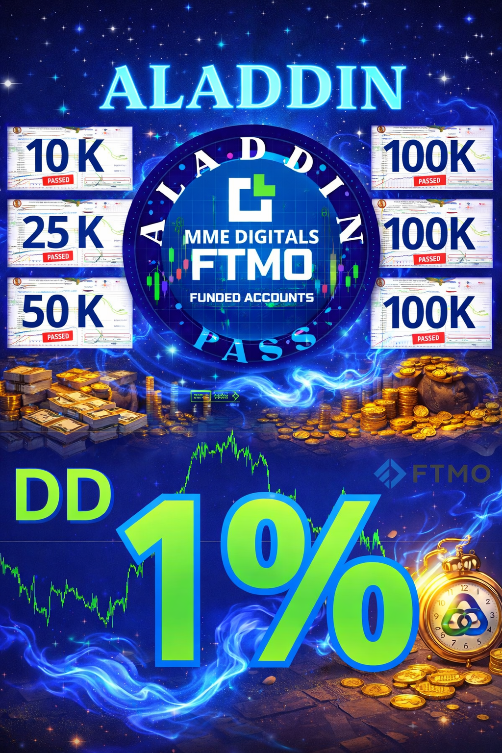 Aladdin EA MT4 | FTMO Prop Firm Passer | Forex Expert Advisor | Funded Account Trading Bot